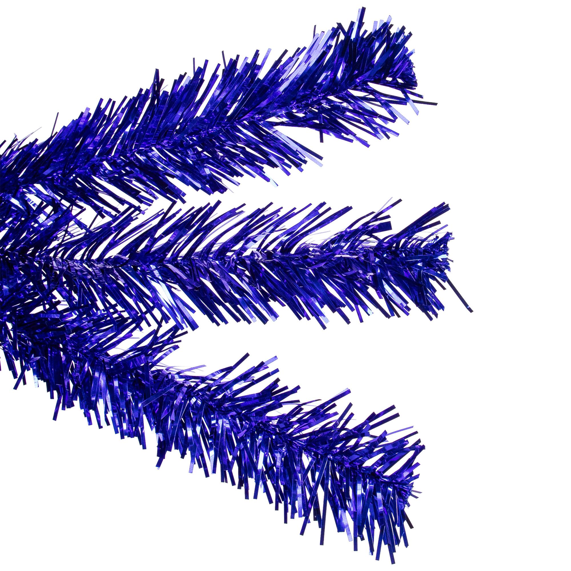 3ft. Unlit Blue Tinsel Artificial Christmas Tree